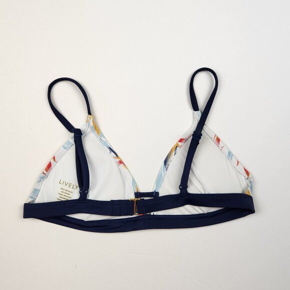 Lively Swim Padded Bralette Bikini Swimsuit Top Tropical Floral Print sz S - Picture 3 of 9